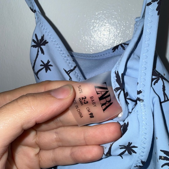 Zara Palm Tree One Piece Swim Size 2-3T - Picture 3 of 4